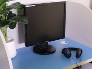 Computer screen Samsung 17.5 inches works normally.