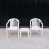 white table and chair set