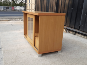 Wooden cabinet, 1 sliding door, 1 drawer