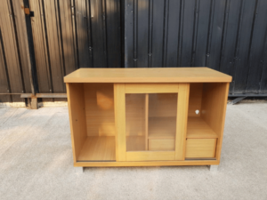 Wooden cabinet, 1 sliding door, 1 drawer
