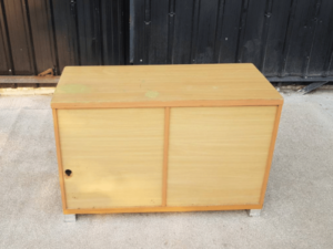 Wooden cabinet, 1 sliding door, 1 drawer