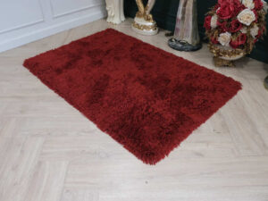 Carpet, carpet, fur, for the living room, red