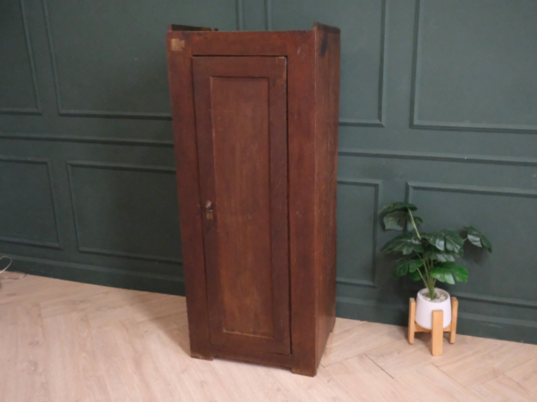 Storage cabinet with 1 door, vintage style, European workmanship, sourced from Germany.