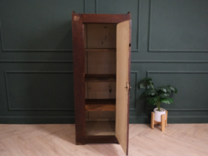 Storage cabinet with 1 door, vintage style, European workmanship, sourced from Germany.