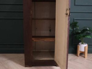 Storage cabinet with 1 door, vintage style, European workmanship, sourced from Germany.