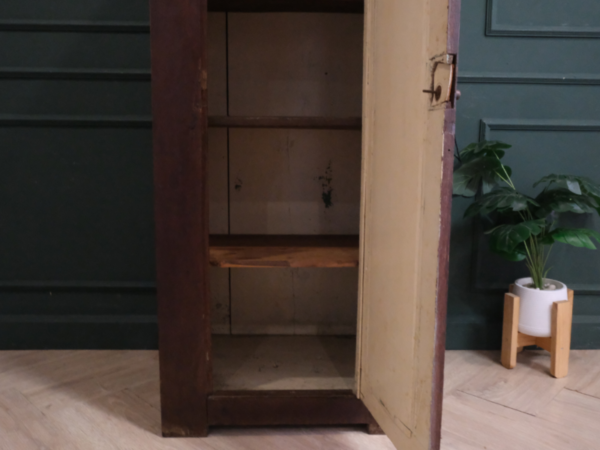 Storage cabinet with 1 door, vintage style, European workmanship, sourced from Germany.