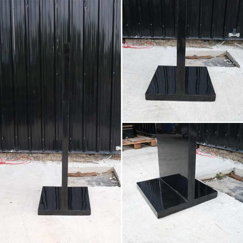Product advertising signs, product signs, tall shape, shiny black wooden frame.