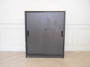 Filing cabinet, storage cabinet, black wooden frame, LAMEX.