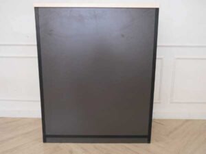Filing cabinet, storage cabinet, black wooden frame, LAMEX.