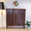 2-door storage cabinet, walnut wood color, European workmanship, from Germany.