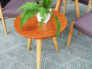 Round wooden table, medium size