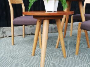 Round wooden table, medium size