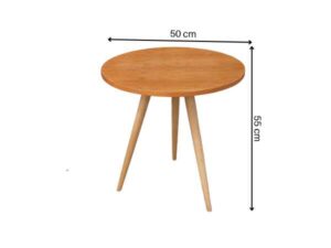 Round wooden table, medium size