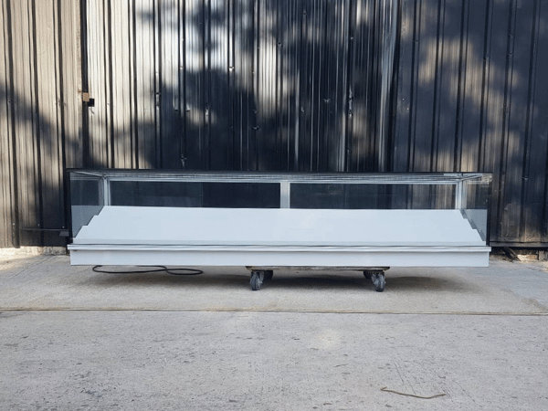 Jewelry cabinet, glass display cabinet, phone display cabinet, sliding glass door, gray
