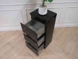 Barber shop, beauty salon cabinet, black 3-layer drawer cabinet, new product