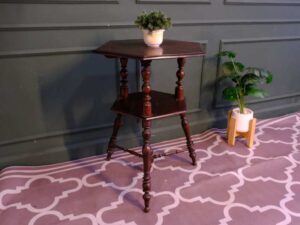 Tall side table with 2 shelves, European made from Germany.