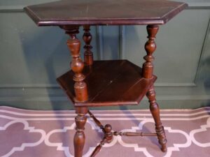 Tall side table with 2 shelves, European made from Germany.