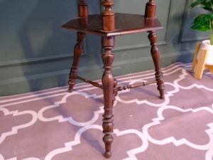 Tall side table with 2 shelves, European made from Germany.