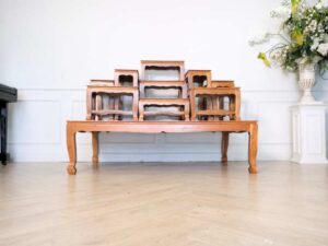 Altar table, group 9, teak wood, 46 cm