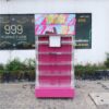 5-tiered product shelf, 2 drawers (pink), mini-mart shelf, Supermarket Shelf