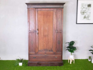 Storage cabinet, real wood cabinet, 1 door, 1 drawer