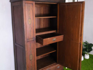 Storage cabinet, real wood cabinet, 1 door, 1 drawer