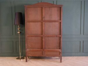 Bookcase, 2 doors, 2 drawers, mahogany color European work comes from Germany.