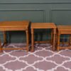 Side table set, golden oak color European work comes from Germany.