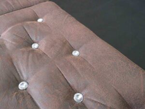 Bed made from leather pattern fabric, size 6 feet