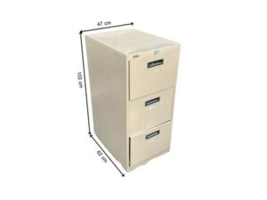 Steel document cabinet with 3 drawers, Lucky brand