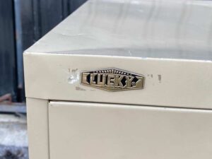 Steel document cabinet with 3 drawers, Lucky brand