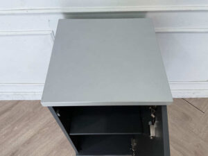 Wooden document cabinet storage cabinet 1 door white top MODERNFROM brand (3)