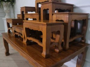 Altar table, group 9, teak wood, 36 cm