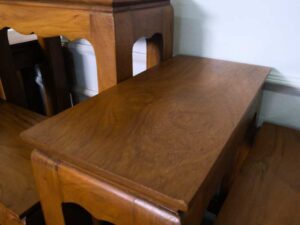 Altar table, group 9, teak wood, 36 cm