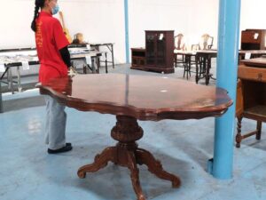 Mahogany dining table Multi-purpose table Imported from Europe