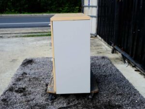 File cabinet, 2 drawers, wooden frame, maple color