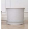 plastic pots Minimalist pot with tray white 38x29