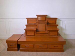 9 altar tables with drawers