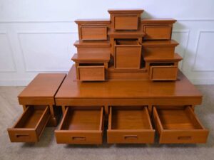 9 altar tables with drawers