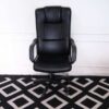 office chair Full leather seats, black, ITK brand.