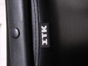 office chair Full leather seats, black, ITK brand.