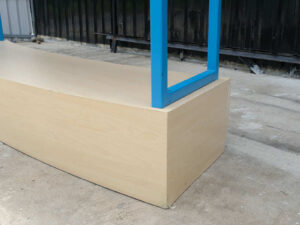 Product hanging shelf Clothes rack, 4 storage drawers below.