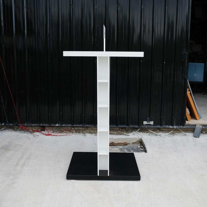 Product advertising signs, product signs, tall shape, shiny black wooden frame.