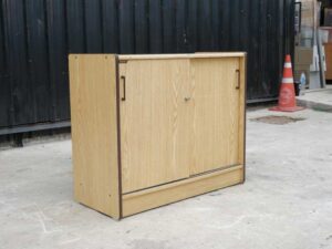 File cabinet storage cabinet sliding door wooden frame Perfect brand