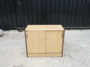 File cabinet storage cabinet sliding door wooden frame Perfect brand