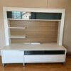 TV stand set, living room, white, Koncept brand