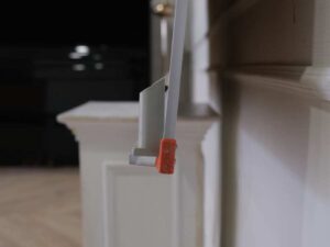 Whiteboard orange corners gray pen holder size 120 x 90cm