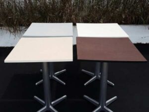 Dining table, 2 seat dining table, steel legs, size 60x60 cm (table only)