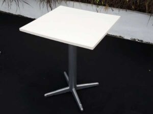 Dining table, 2 seat dining table, steel legs, size 60x60 cm (table only)