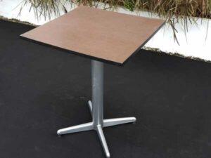 Dining table, 2 seat dining table, steel legs, size 60x60 cm (table only)